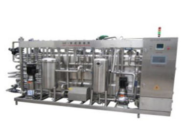 الصين مانجو عصير جوز الهند آلة تعقيم الحليب ، معدات بسترة أوتوماتيكية بالكامل UHT مصنع